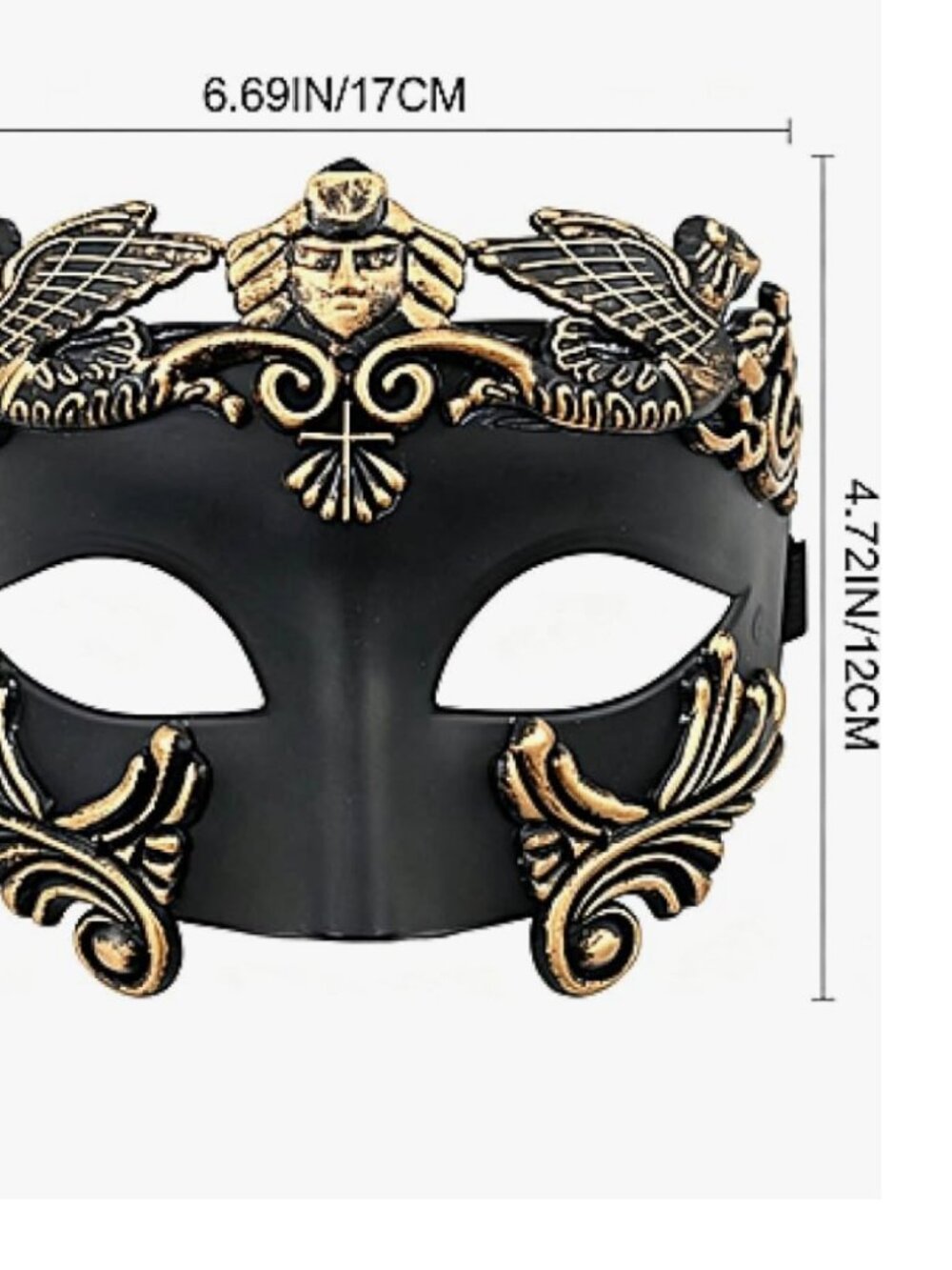 Masquerade Gold Mask - Picture 2 of 6